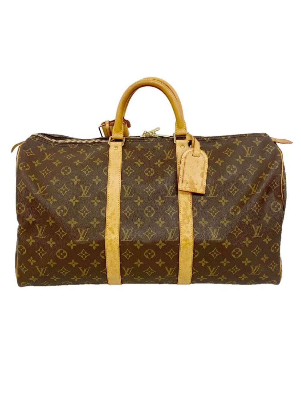 Louis Vuitton Boston Bag Monogram Keepall 50 Brown